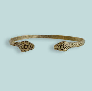 Gold Snake Cuff Bracelet