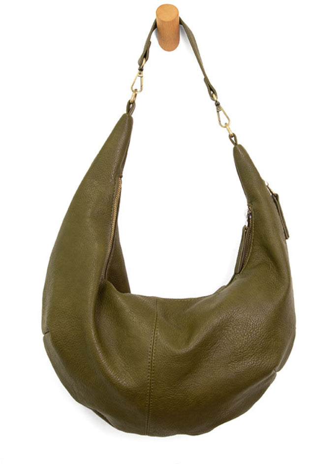 Rhea Slouchy Crescent Shoulder Crossbody Bag