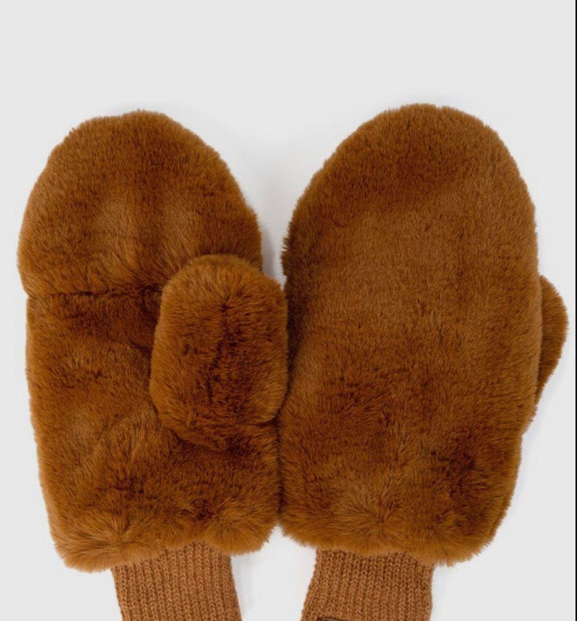 Faux Fur Mittens with Shepherd..
~
