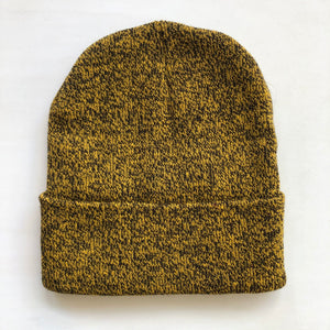 Yellow/Black Knit Beanie Winter Hat