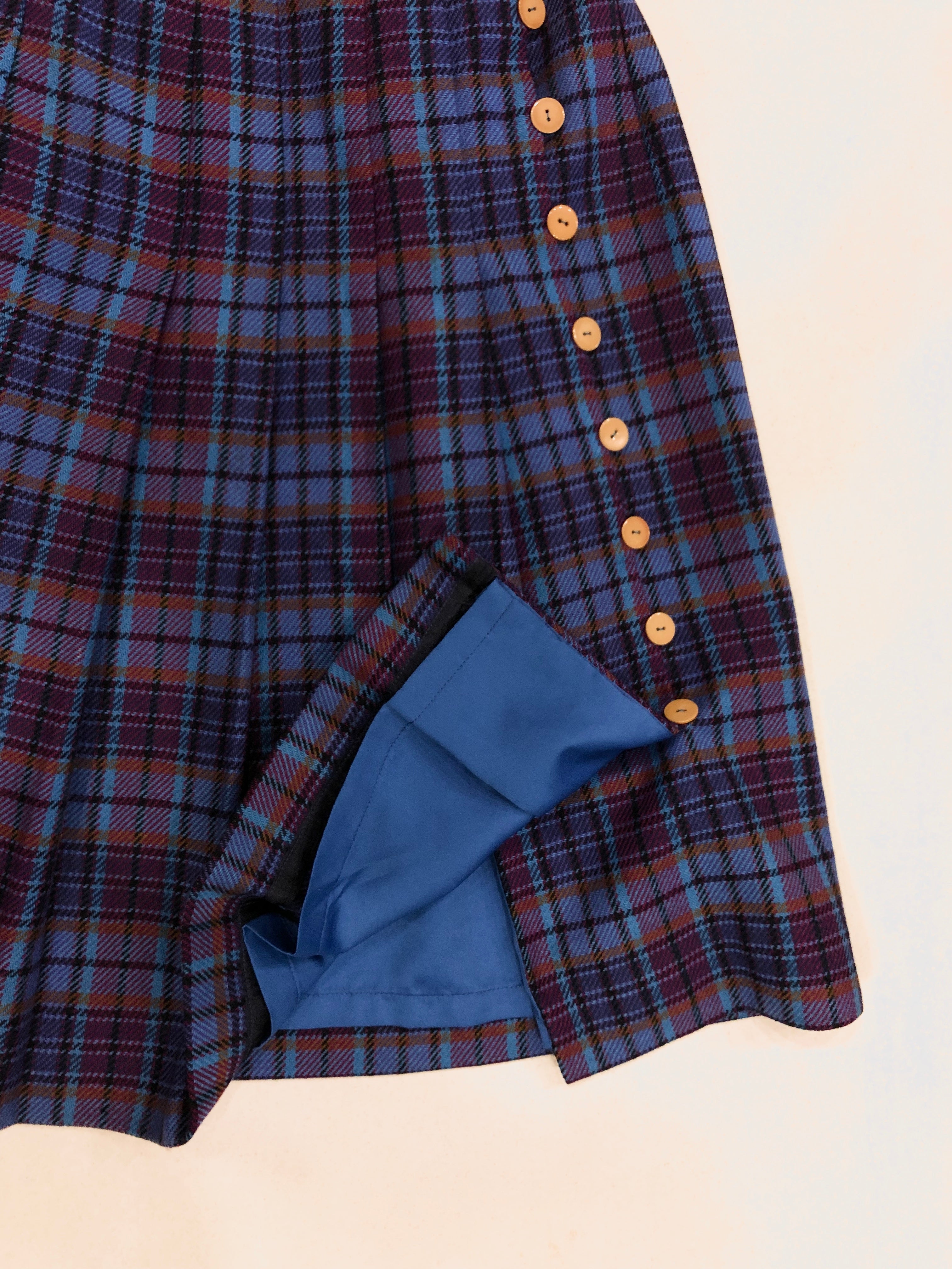 Vintage Tuney Kodama Plaid Skirt