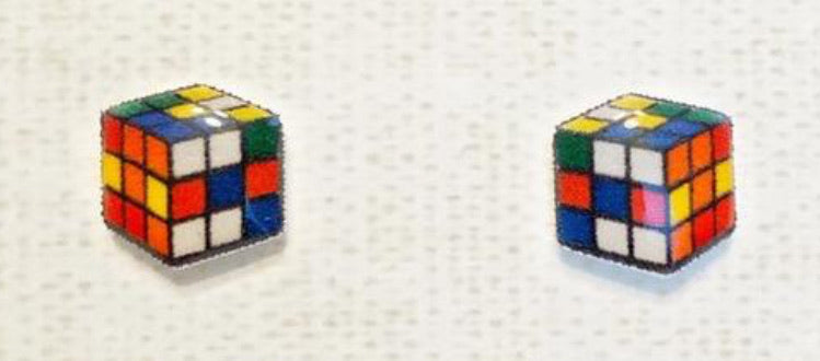 Rubix Cube earrings