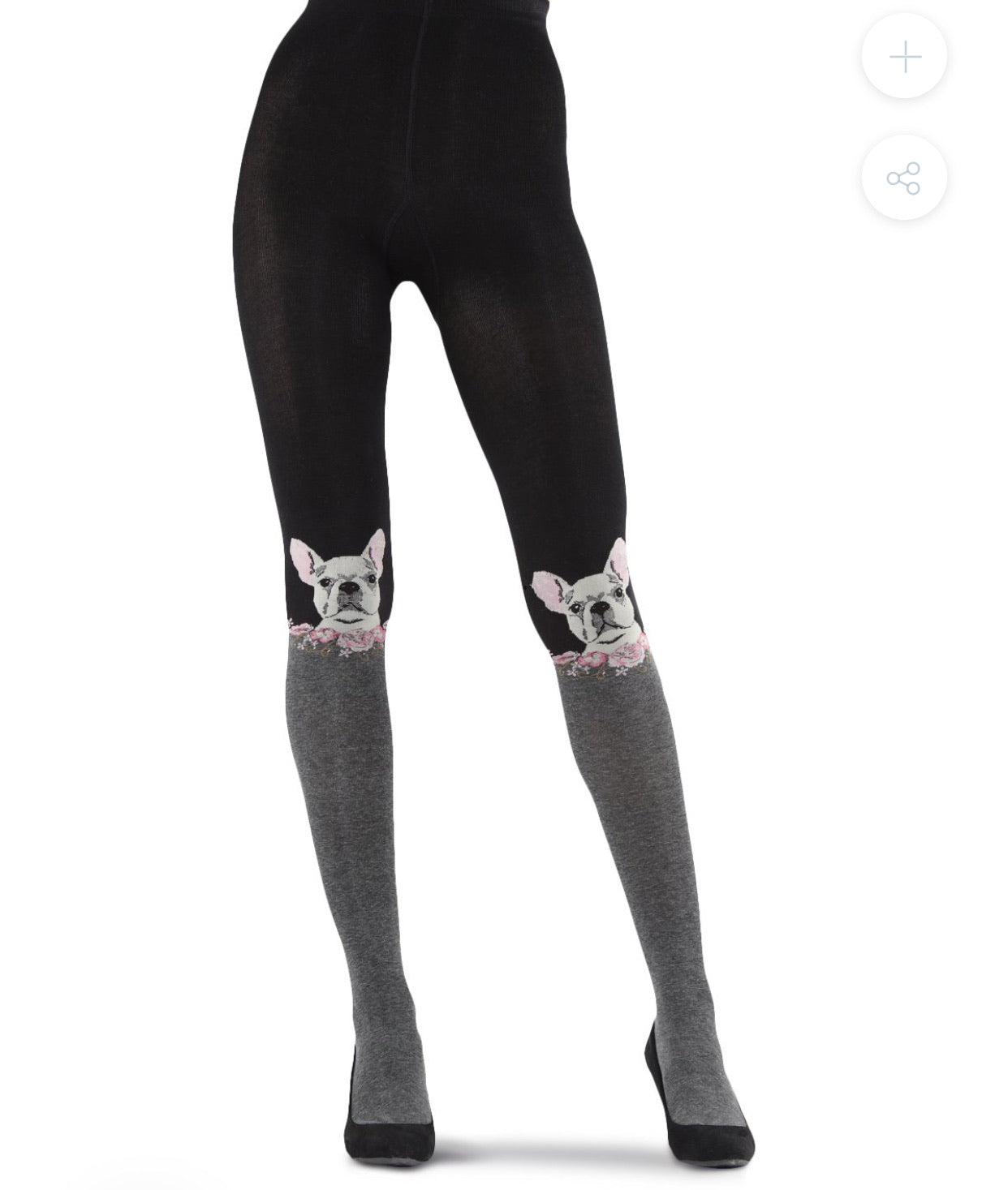 FRENCHIE FACE SWEATER TIGHTS