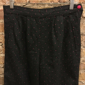 Vintage Benetton Pants  Color: Gray/ magenta  dots| Size:46