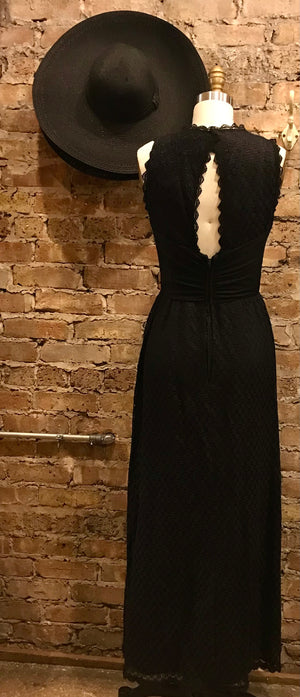 Black Vintage Maxi Dress