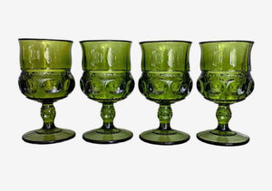 Green Depression Glass Cordial Glass