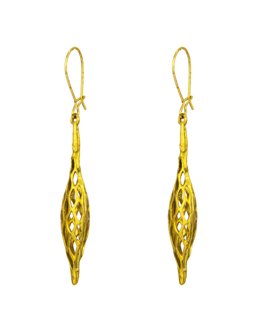 Caged Marquise Earrings