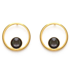 Orbit Studs available in Mother of Pearl or Black Tahitian